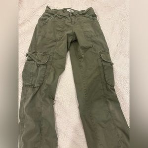 Garage Olive Green Chicago Low Rise Cargo Pants